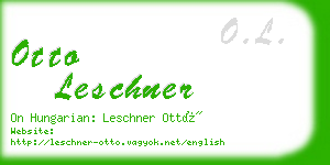 otto leschner business card